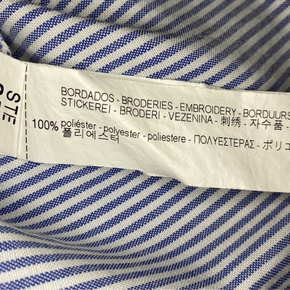 Zara Blue Midi Dress with Bird Embroidery - Picture 5 of 7